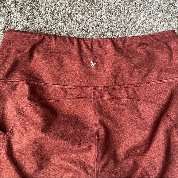 Old Navy active high rise leggings with pockets burnt orange women’s medium EUC - Picture 4 of 5
